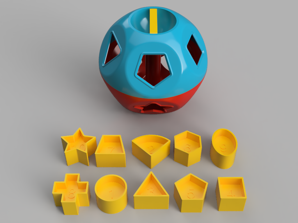 STL file Vintage Tupperware ShapeOBall 🚸 ・3D printing design to